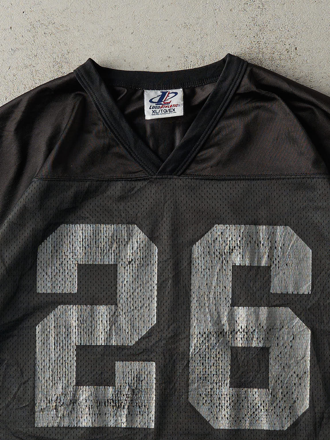 Vintage 90s Black Oakland Raider #26 Napoleon Kaufman Cropped Jersey (M)