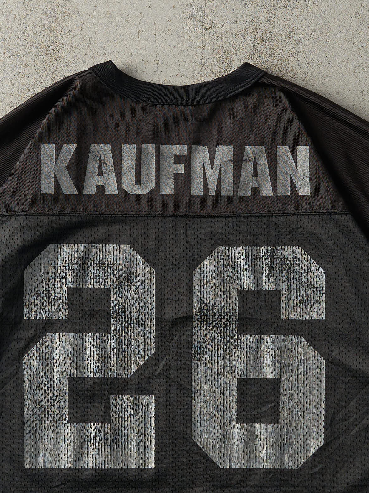 Vintage 90s Black Oakland Raider #26 Napoleon Kaufman Cropped Jersey (M)