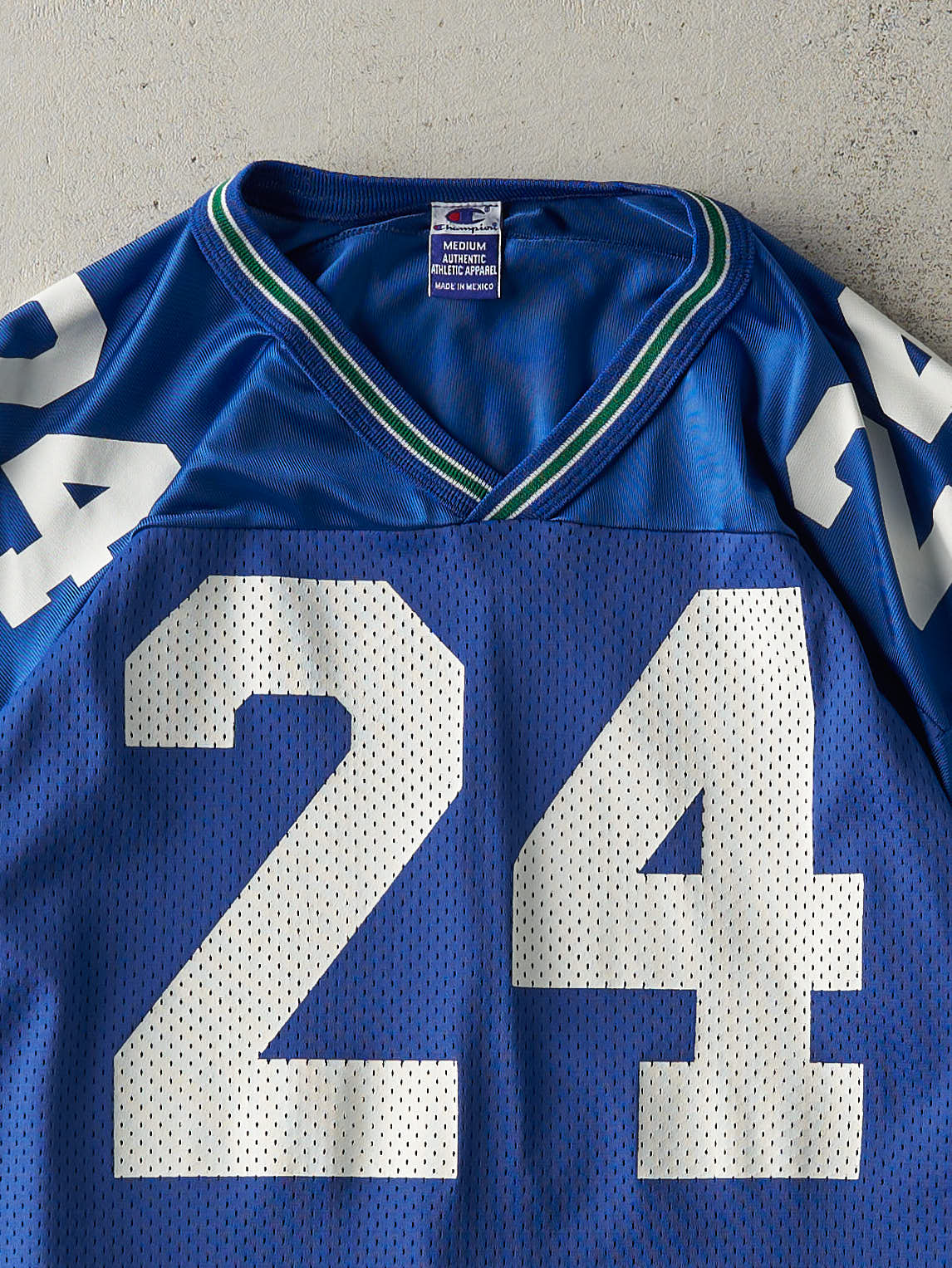 Vintage 90s Blue Seattle Seahawks #24 Shawn Springs Jersey (M/L)