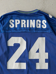 Vintage 90s Blue Seattle Seahawks #24 Shawn Springs Jersey (M/L)