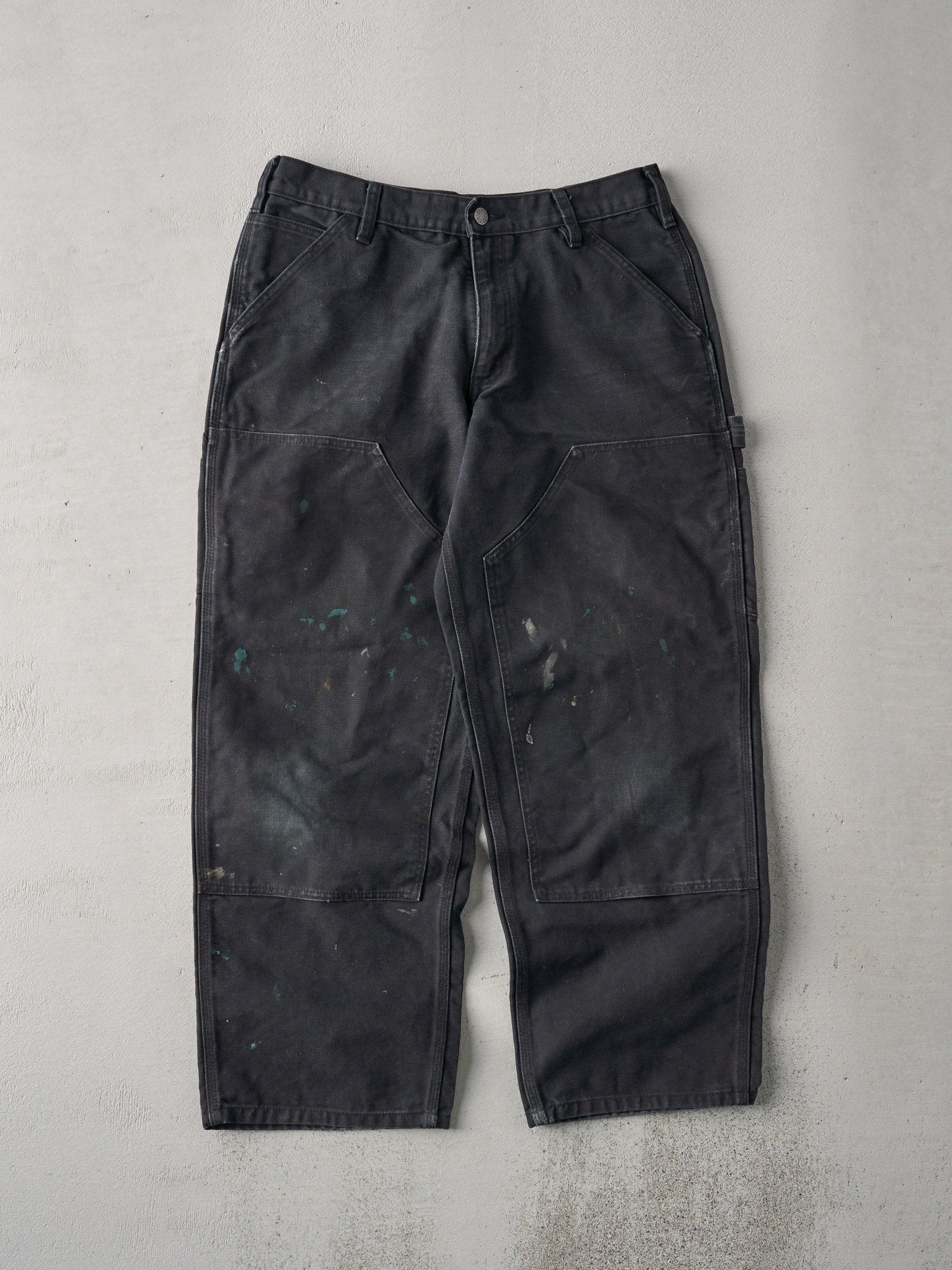 Vintage 90s Black Dakota Double Knee Carpenter Pants (32x27.5)