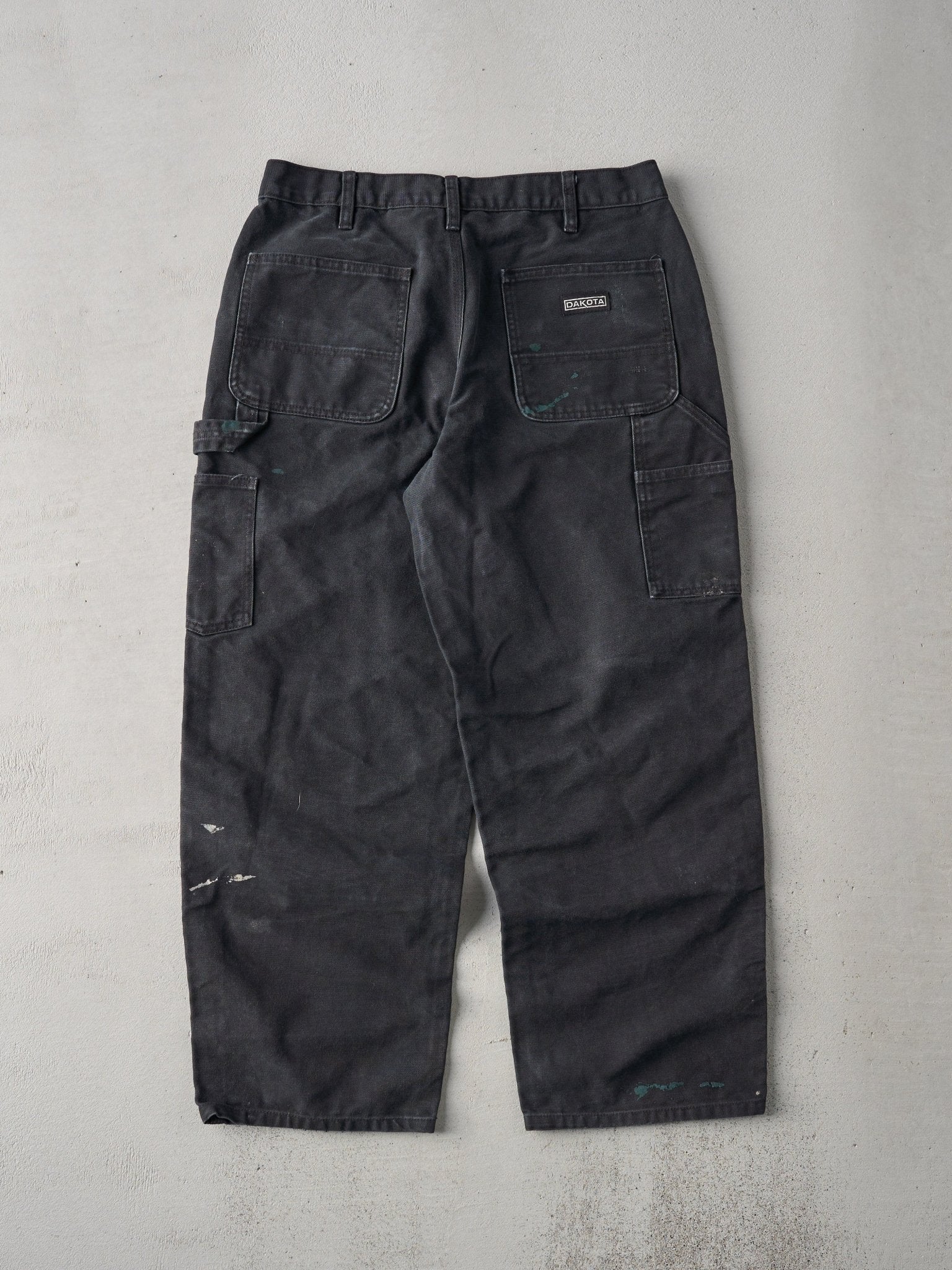 Vintage 90s Black Dakota Double Knee Carpenter Pants (32x27.5)