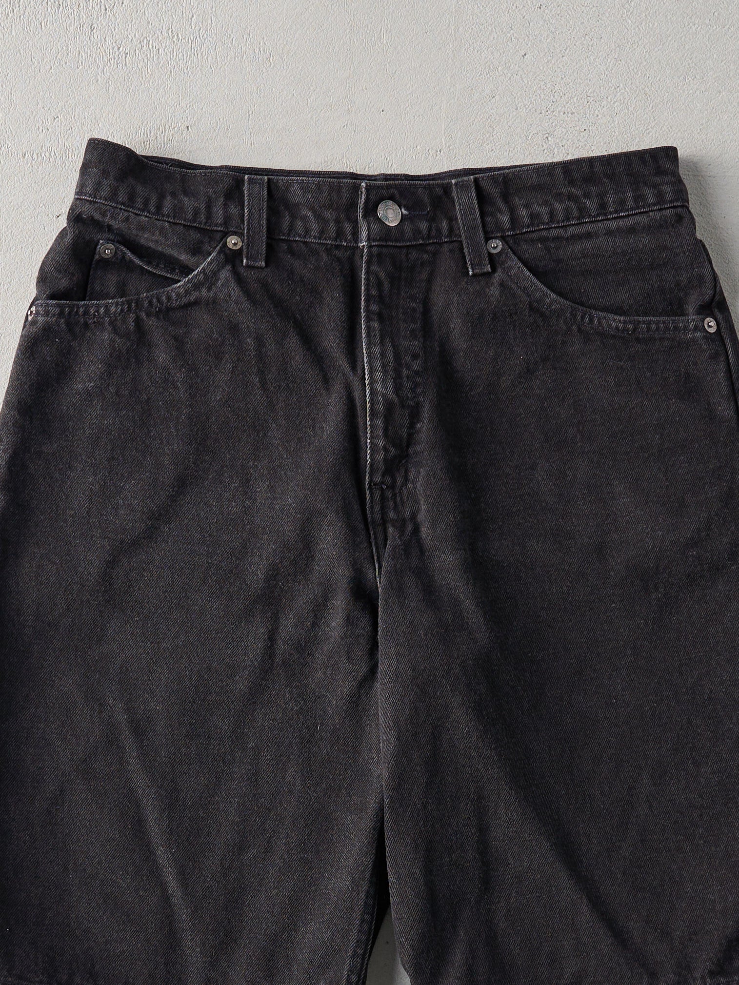 Vintage 90s Black Levis 550 Relaxed Fit Orange Tab Shorts (30x10.5)