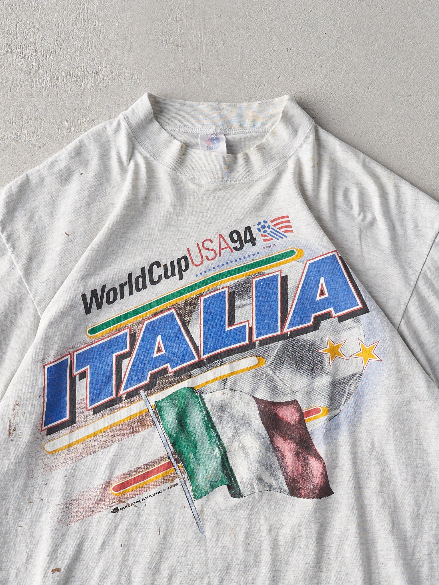 Vintage 94' Grey World Cup Italy Tee (M/L)