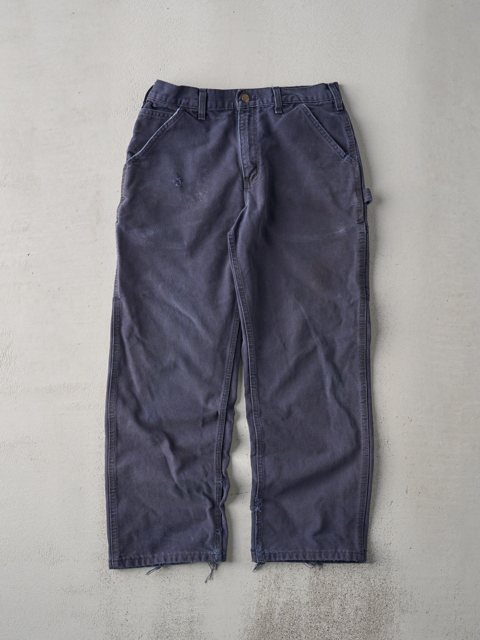 Vintage 90s Navy Carhartt Dungaree Fit Carpenter Pants (32x28)