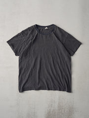 Vintage 90s Faded Black Blank Oscar De La Renta Tee (M)