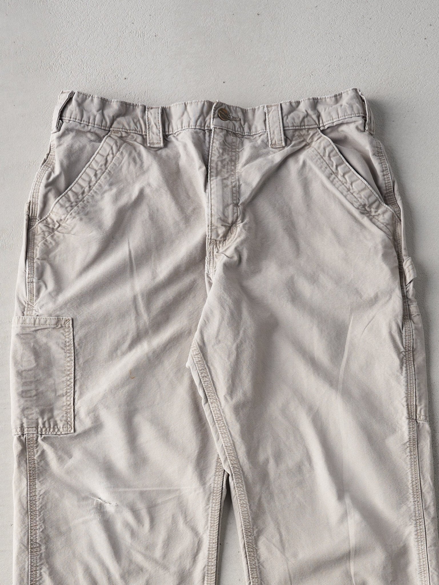 Vintage 90s Beige Carhartt Light Weight Carpenter Pants (34x28)