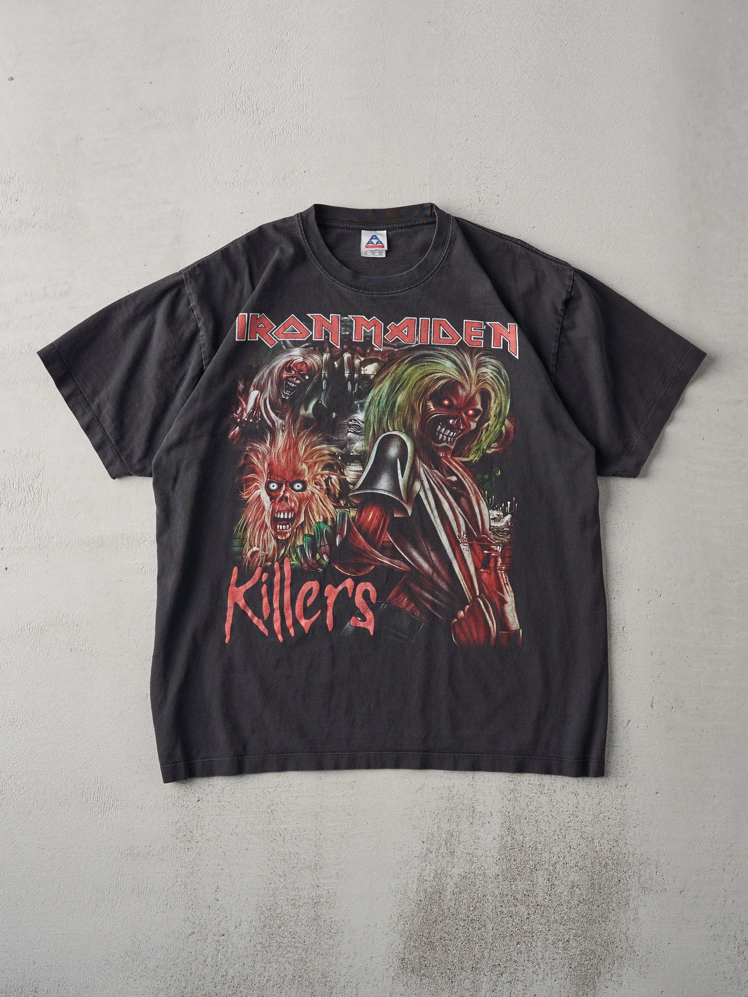 Vintage Y2K Black Iron Maiden Killers Tee (L)