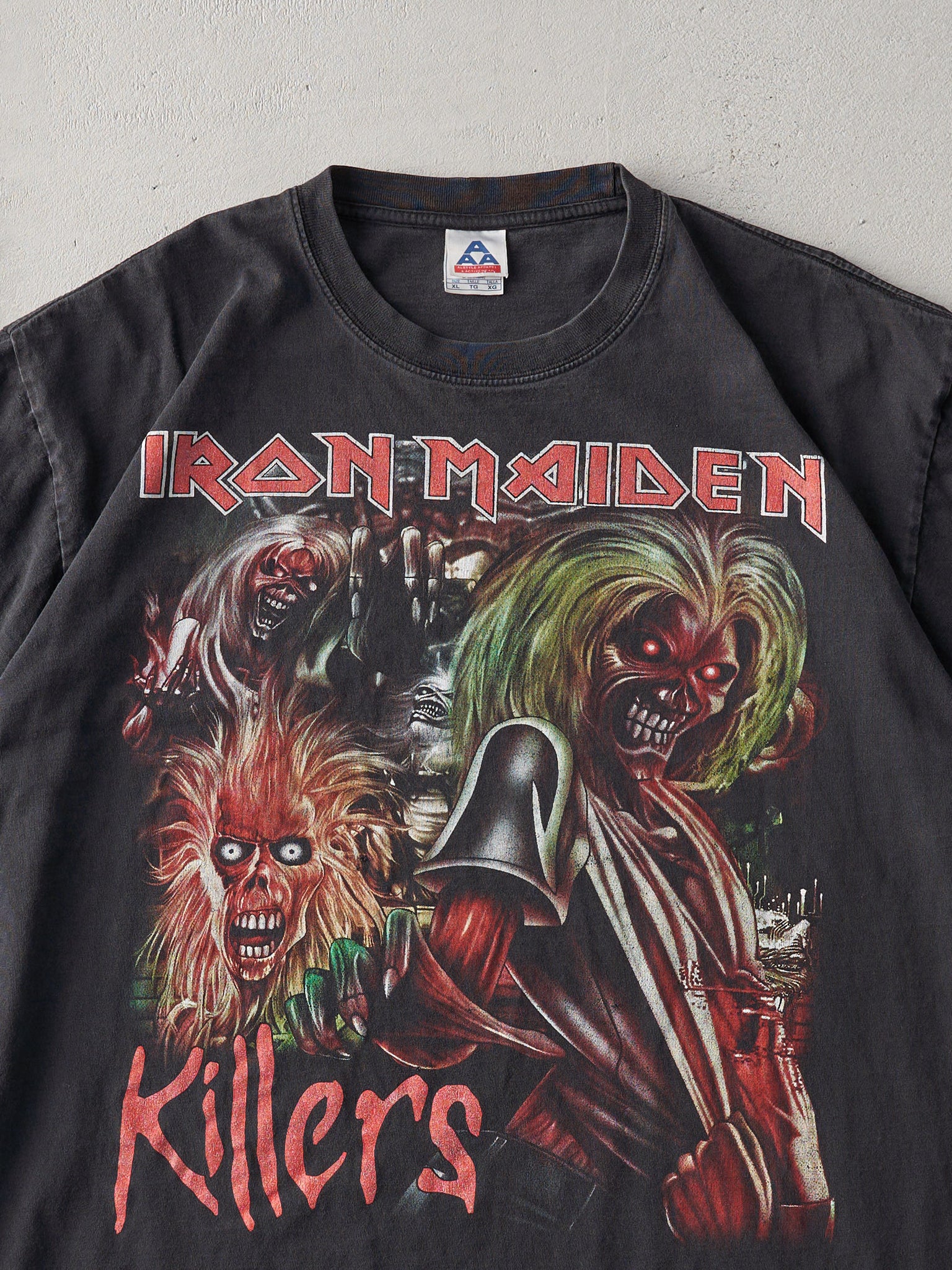 Vintage Y2K Black Iron Maiden Killers Tee (L)