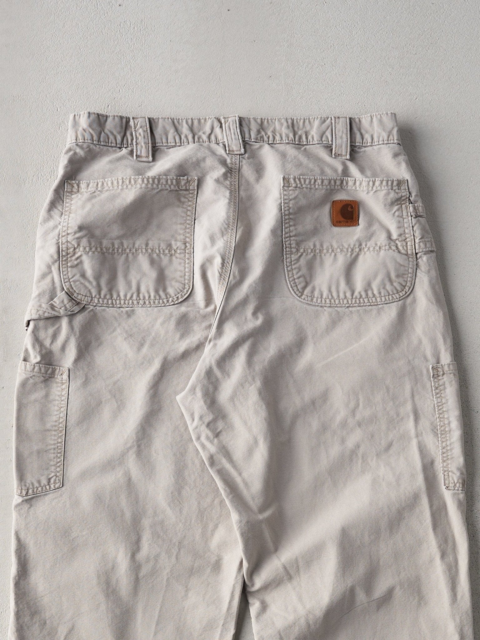 Vintage 90s Beige Carhartt Light Weight Carpenter Pants (34x28)