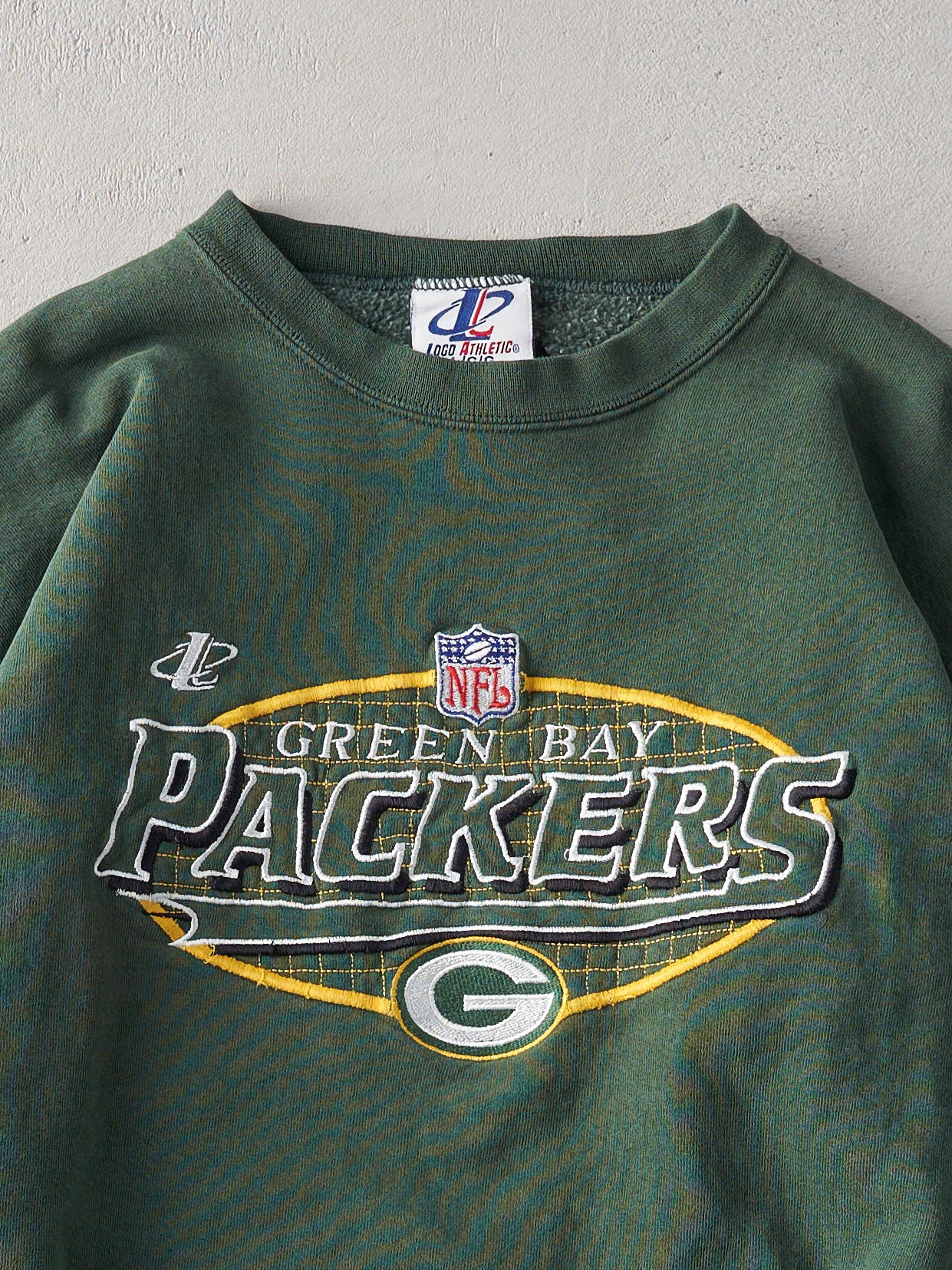 Vintage 90s Forest Green Green Bay Packers Crewneck (L)