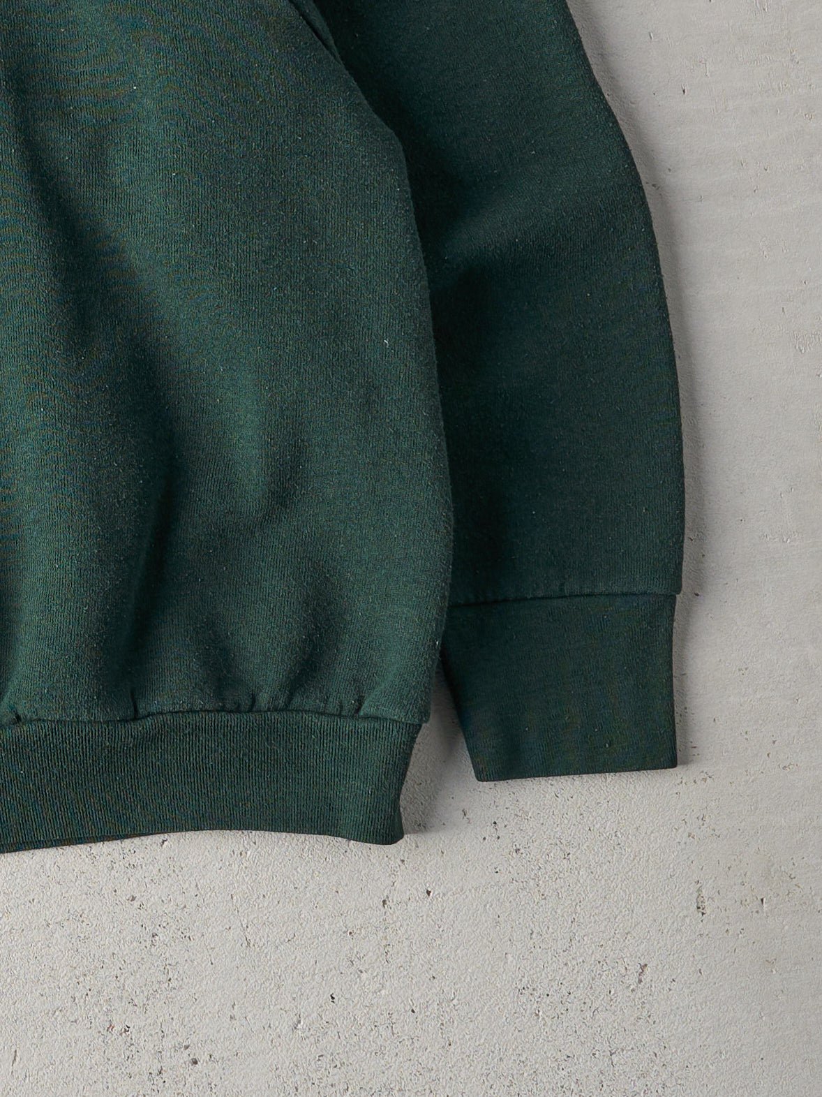 Vintage 80s Forest Green Blank Crewneck (L)