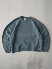 Vintage 90s Washed Green Boxy Russell Athletics Crewneck (L/XL)