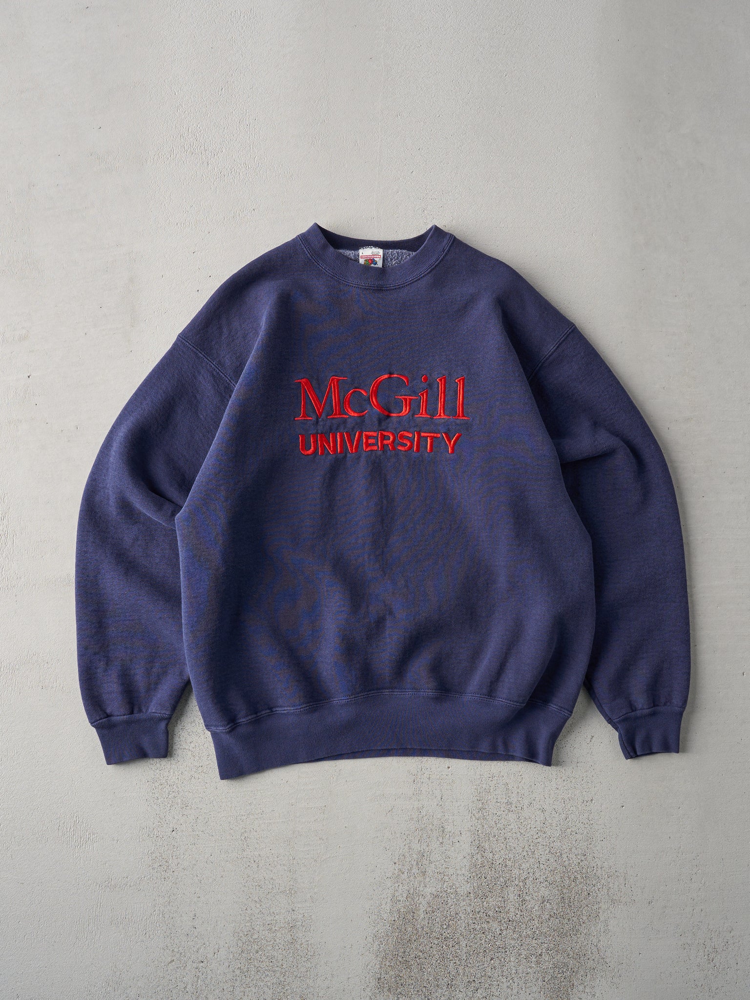 Vintage 90s Navy McGill University Crewneck (L)