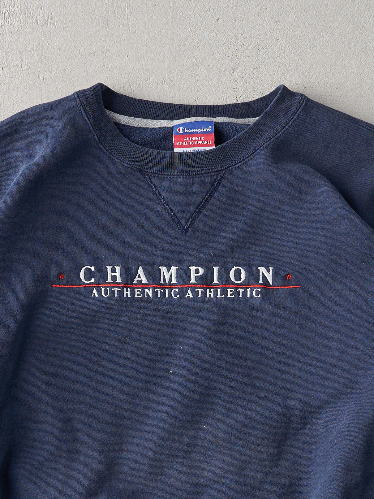 Vintage 90s Navy Champion Boxy Crewneck (L)