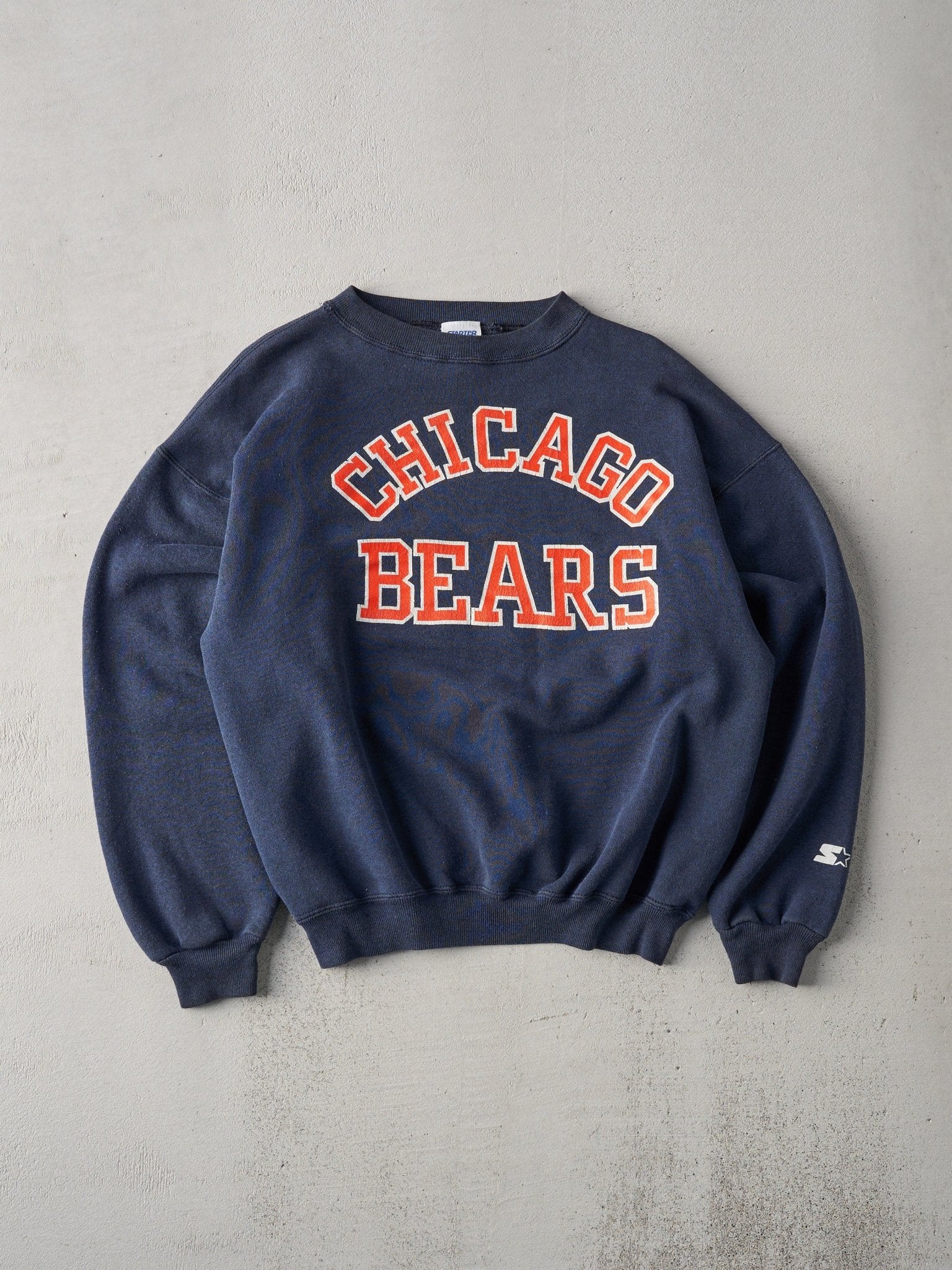 Vintage 90s Navy Chicago Bears Boxy Crewneck (L)