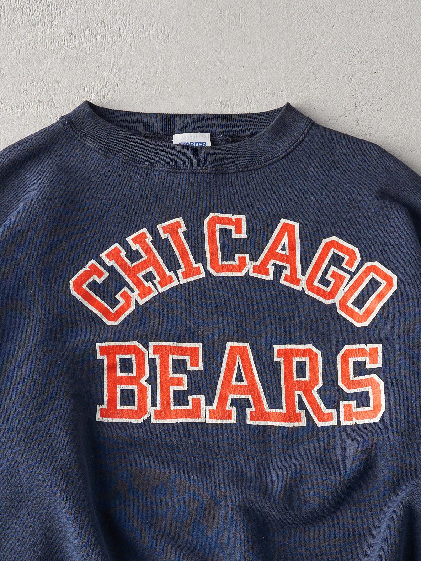 Vintage 90s Navy Chicago Bears Boxy Crewneck (L)