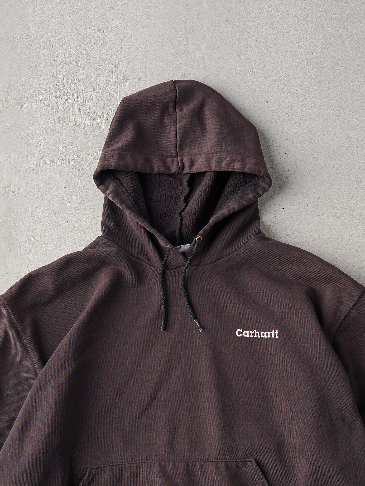 Vintage 90s Chocolate Brown Boxy Carhartt Hoodie (L/XL)