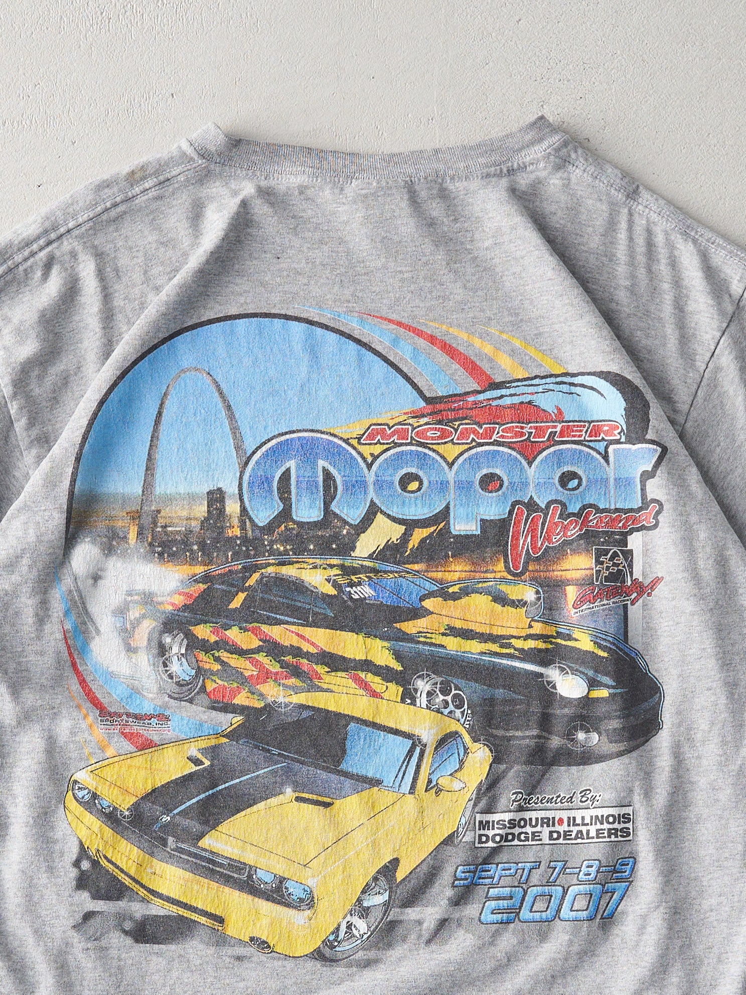 Vintage 07' Grey "Monster Mopor Weekend" Tee (M)