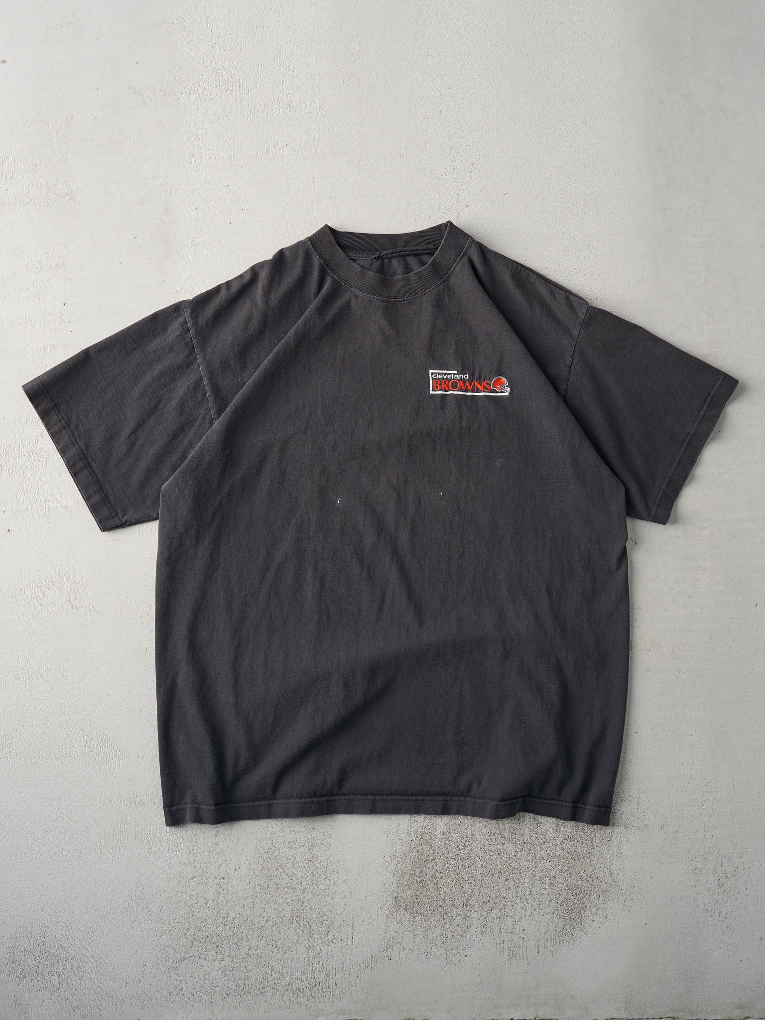 Vintage 90s Faded Black Cleveland Browns Tee (L/XL)