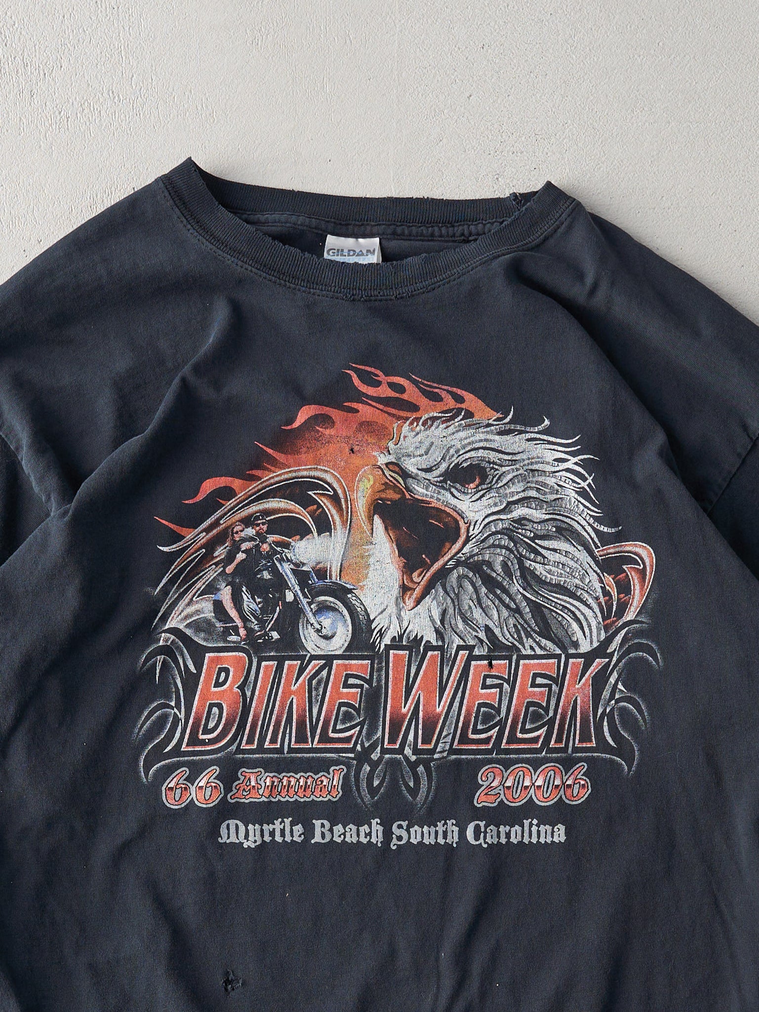 Vintage 06' Black Myrtle Beach Bike Week Long Sleeve (L)