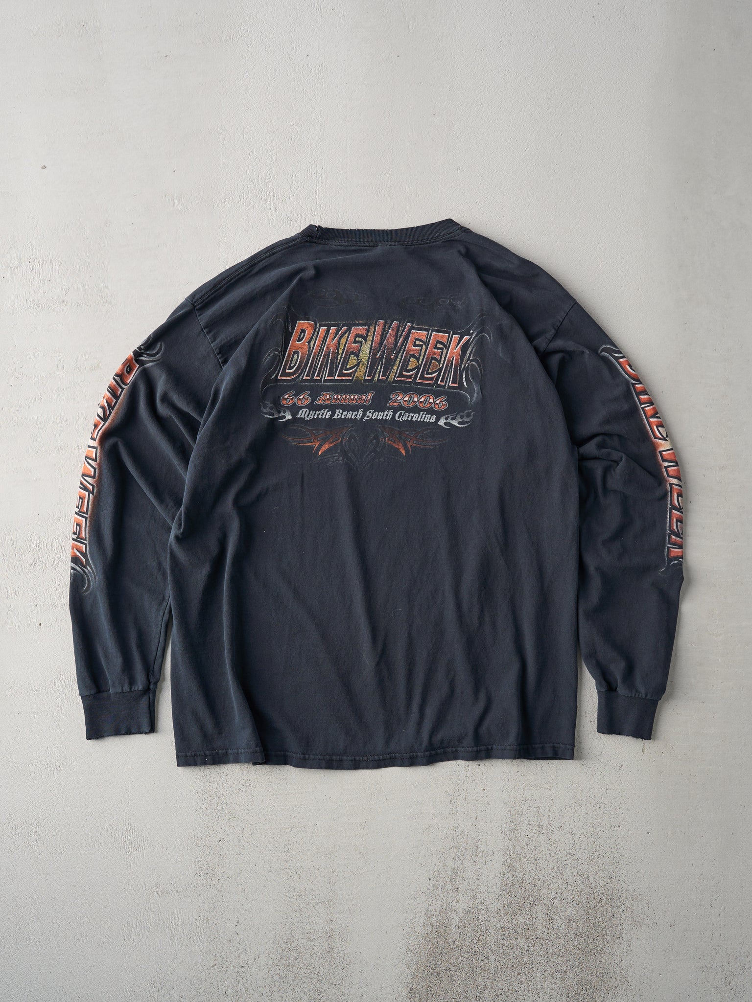 Vintage 06' Black Myrtle Beach Bike Week Long Sleeve (L)