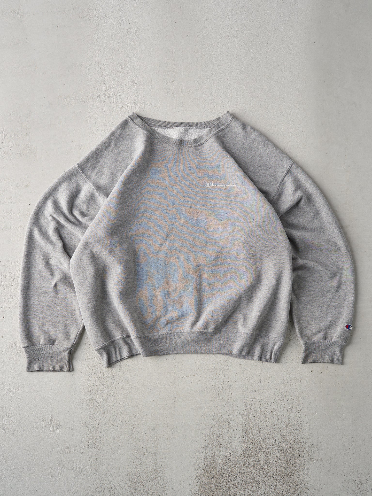 Vintage 90s Light Grey Blank Champions Crewneck (XL)