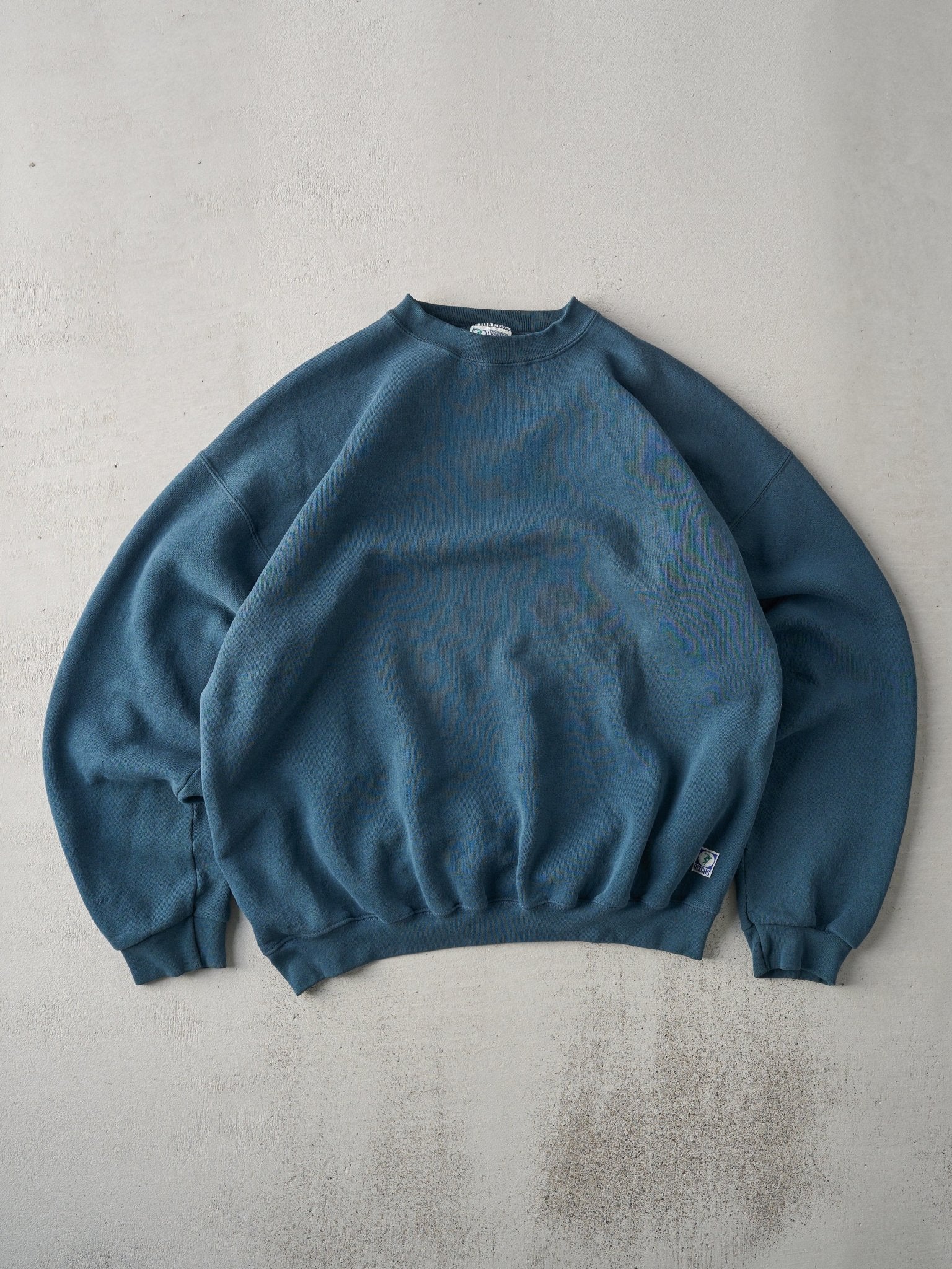 Vintage 90s Teal Discus Athletic Crewneck (XL)