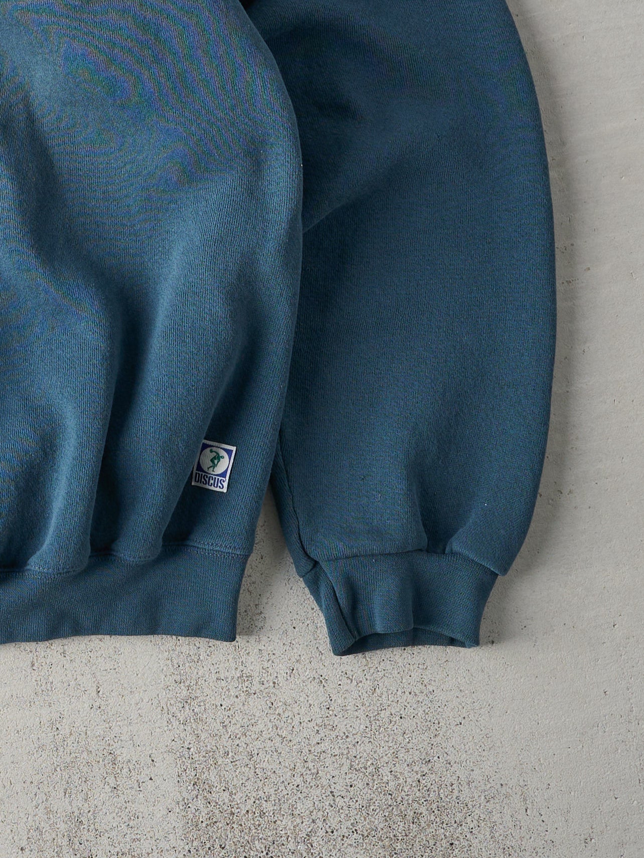 Vintage 90s Teal Discus Athletic Crewneck (XL)