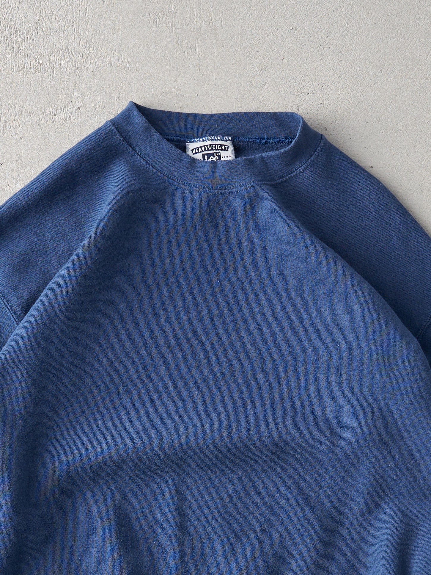 Vintage 90s Faded Navy Blank Crewneck (M)