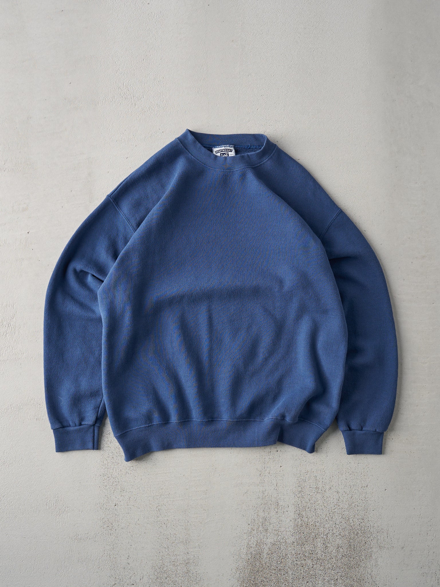 Vintage 90s Faded Navy Blank Crewneck (M)