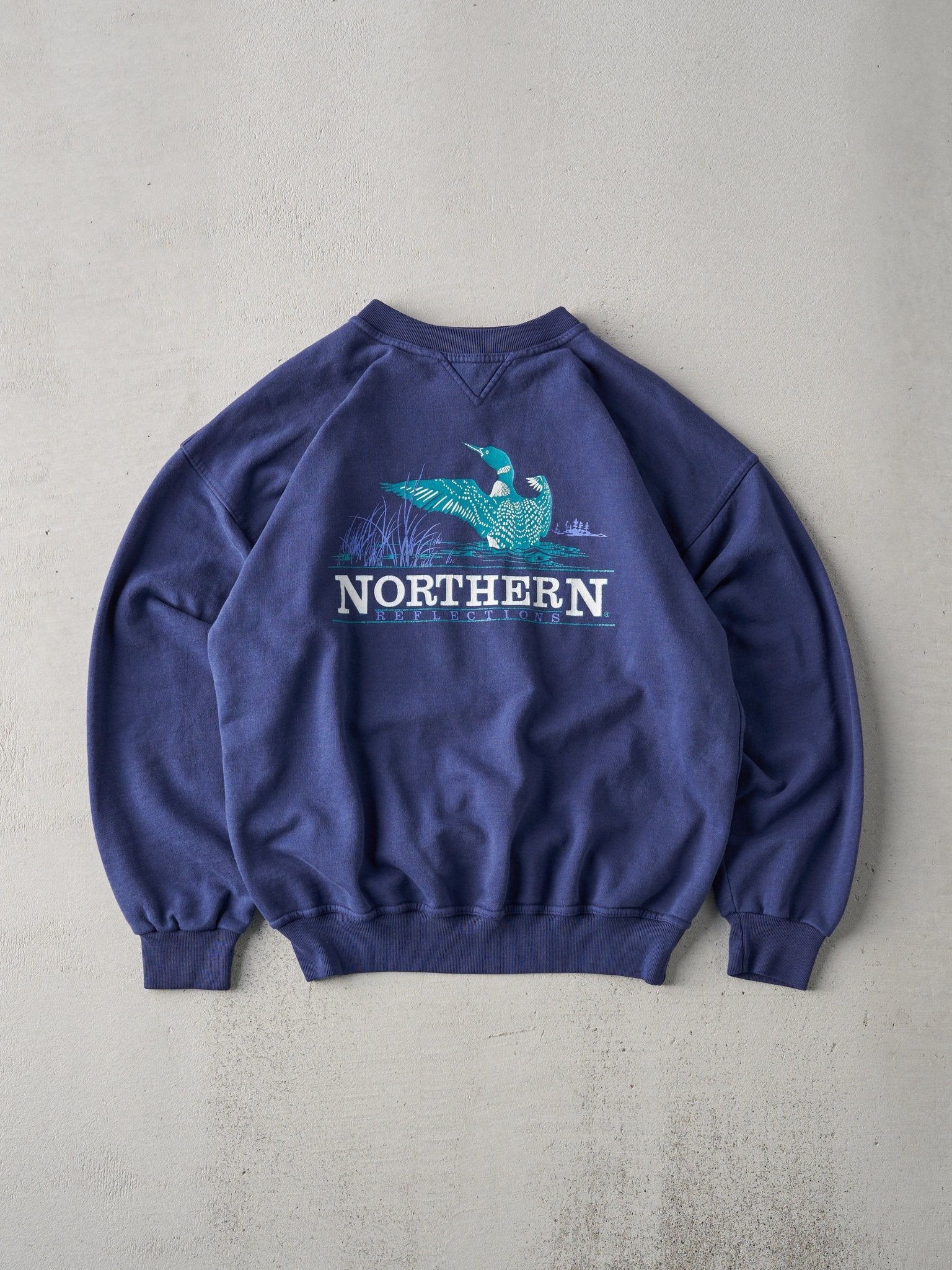 Vintage 90s Navy Northern Reflections Crewneck (M)