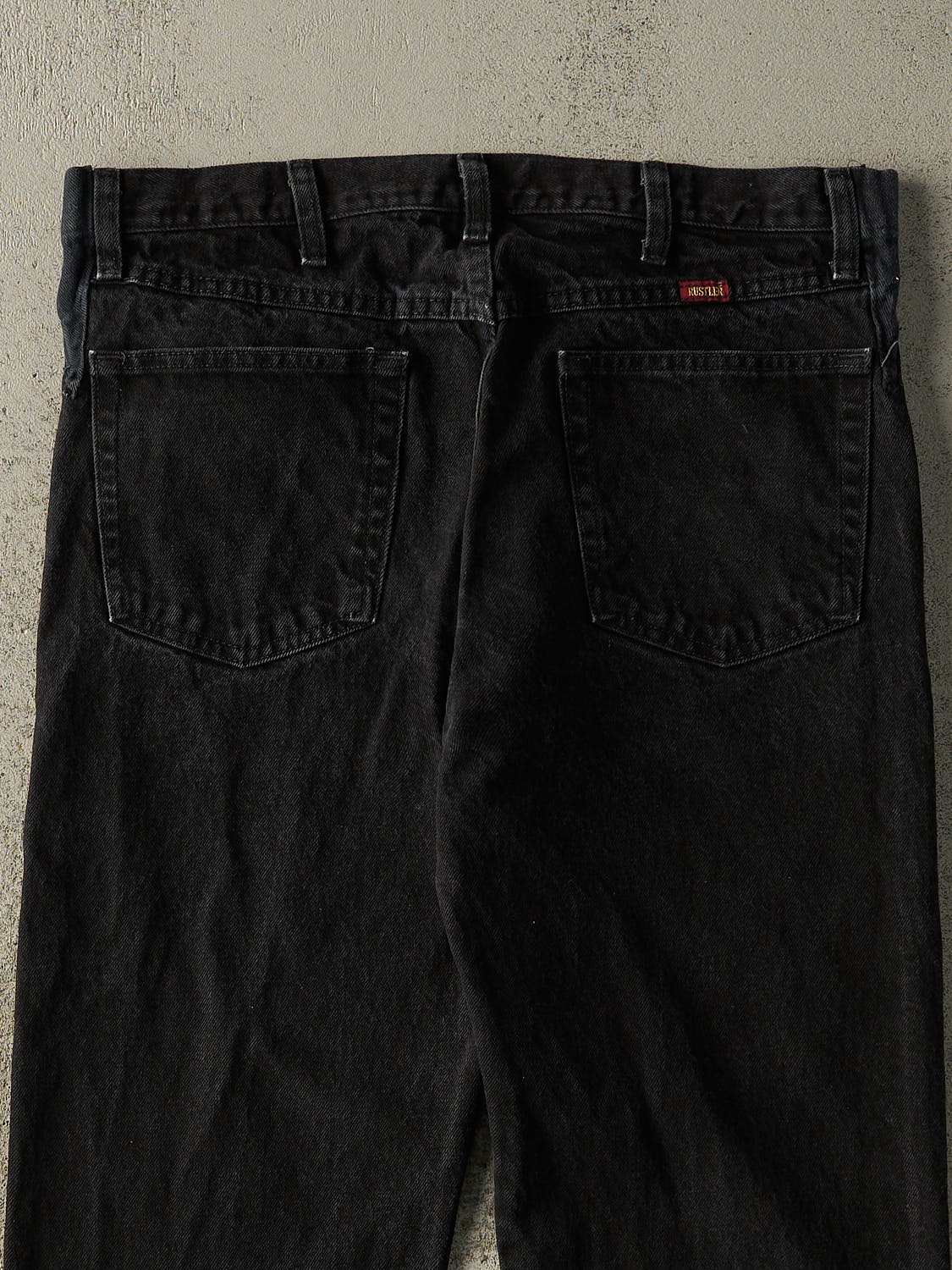 Vintage 90s Black Rustler Denim Pants (35x29)