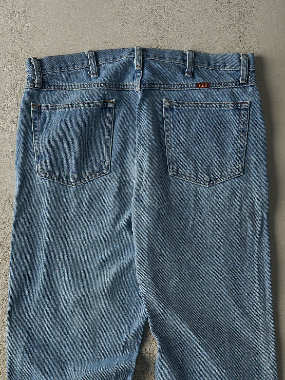 Vintage 90s Light Wash Rustler Jeans (36x33)