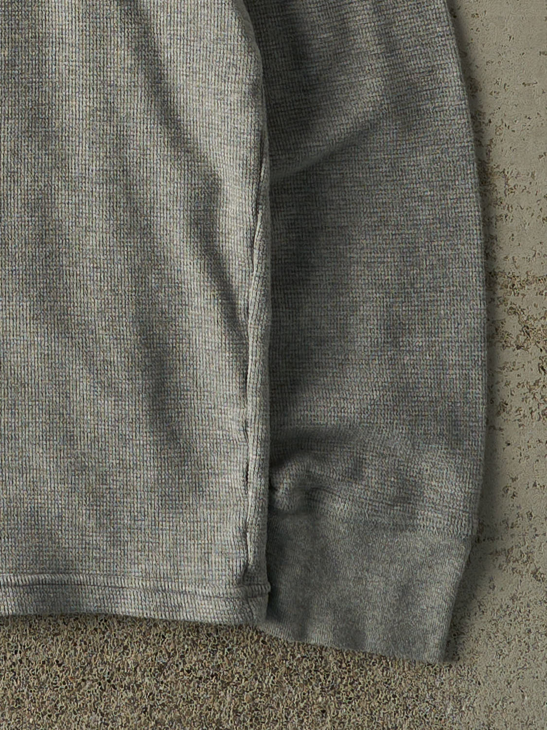 Vintage Y2K Grey Polo Ralph Lauren Thermal Long Sleeve (S/M)