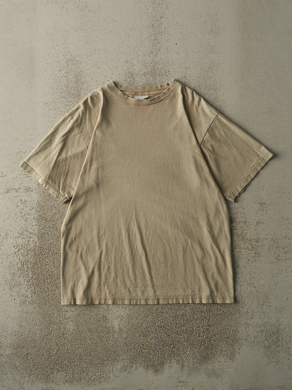 Vintage 90s Beige Blank Tee (L)