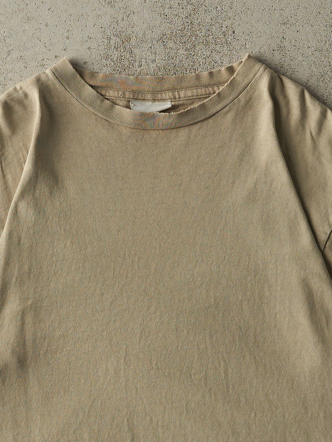 Vintage 90s Beige Blank Tee (L)