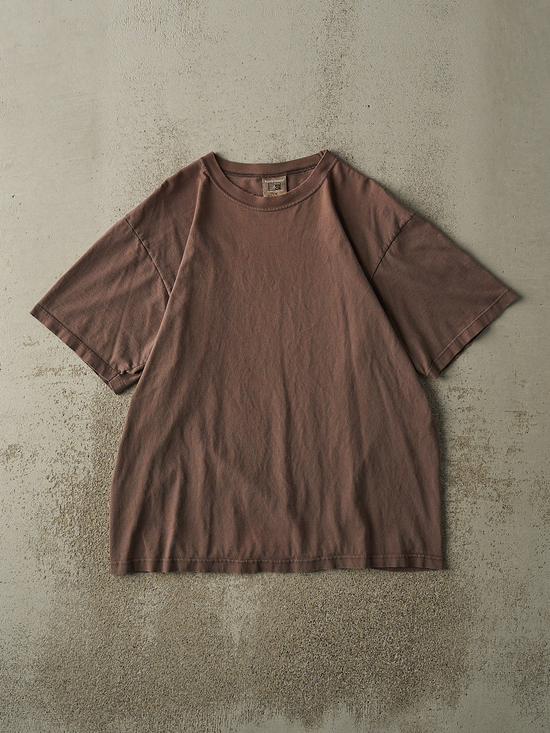 Vintage 90s Brown Blank Tee (L)