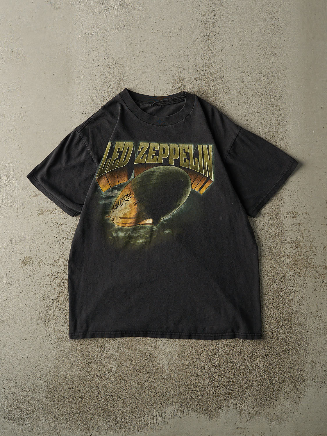 Vintage 99' Faded Black Led Zeppelin Tee (L)