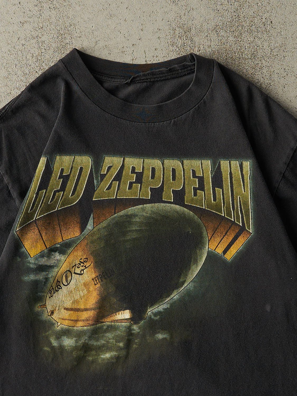 Vintage 99' Faded Black Led Zeppelin Tee (L)
