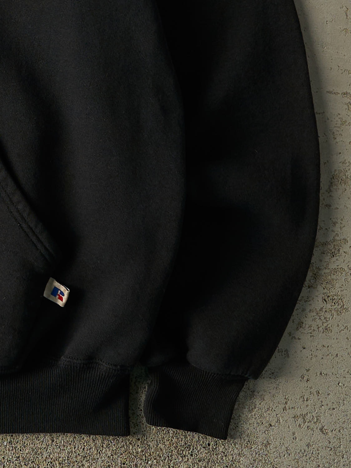 Vintage 90s Faded Black Outlaws Fastpitch ASA Russell Athletic Hoodie (M/L)
