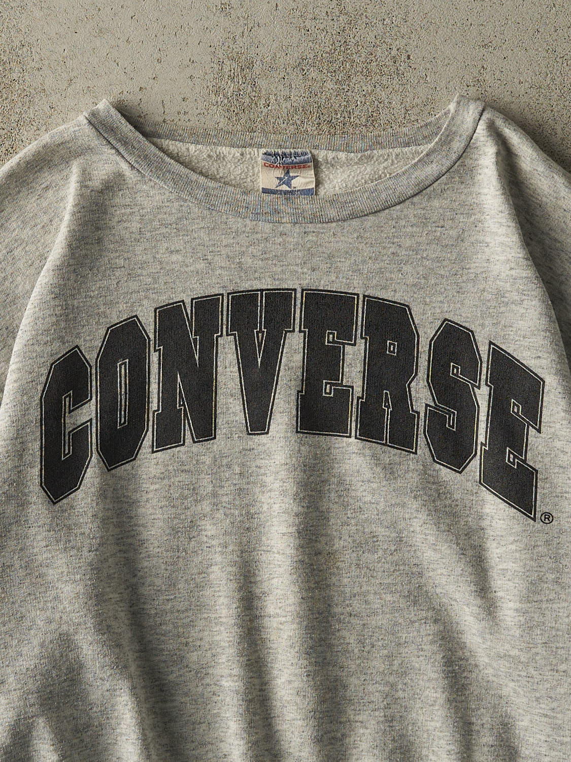 Vintage 90s Heather Grey Converse Crewneck (M/L)