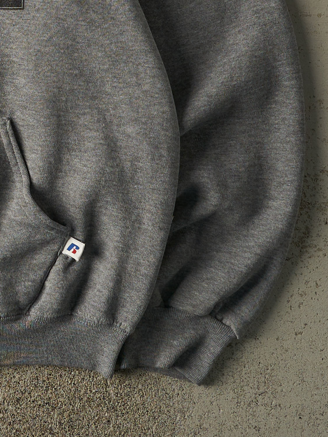 Vintage Y2K Grey Hugh Boyd Football Russell Athletic Hoodie (M/L)