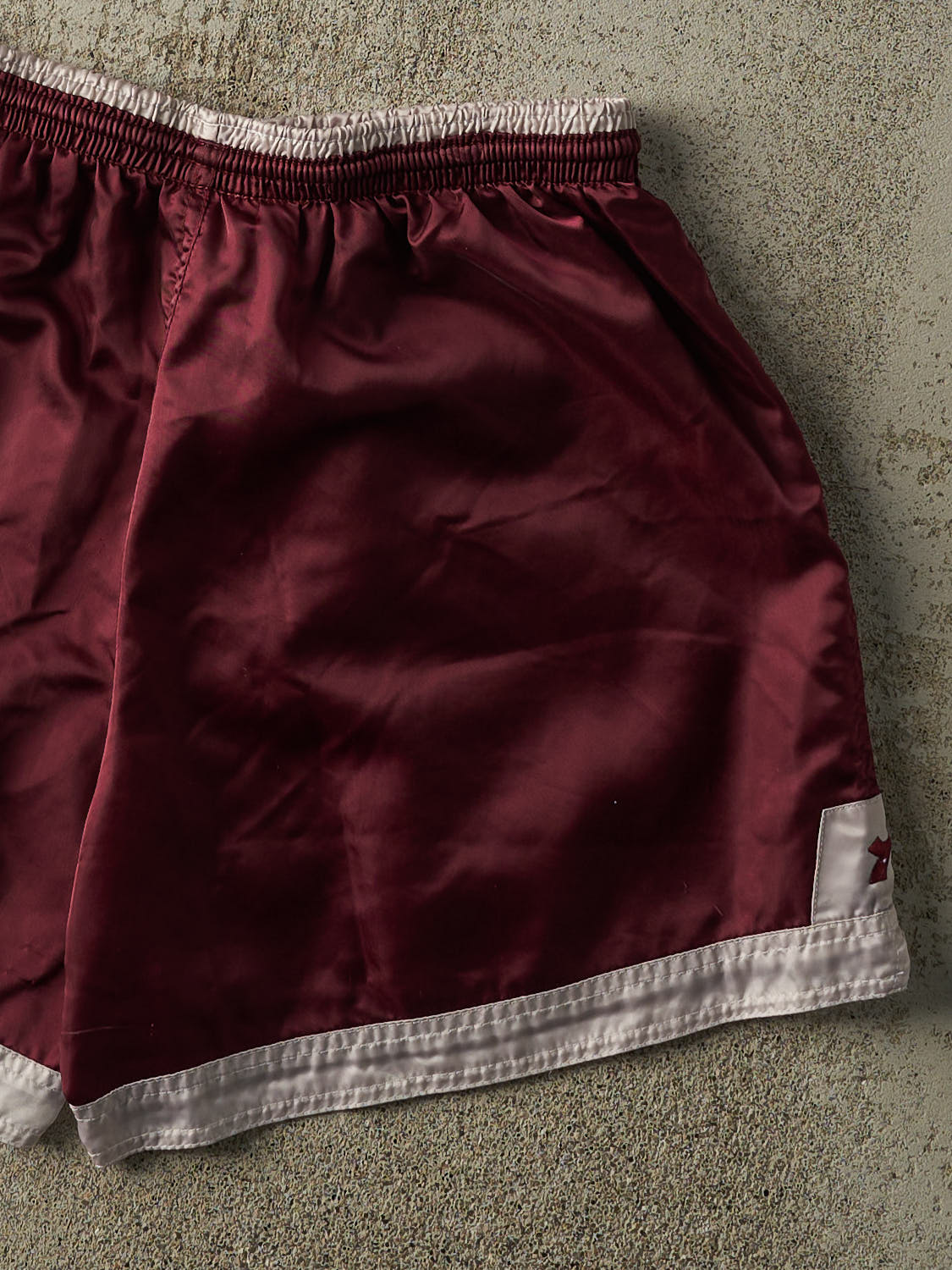 Vintage 90s Burgundy Diadora Track Shorts (26x6)