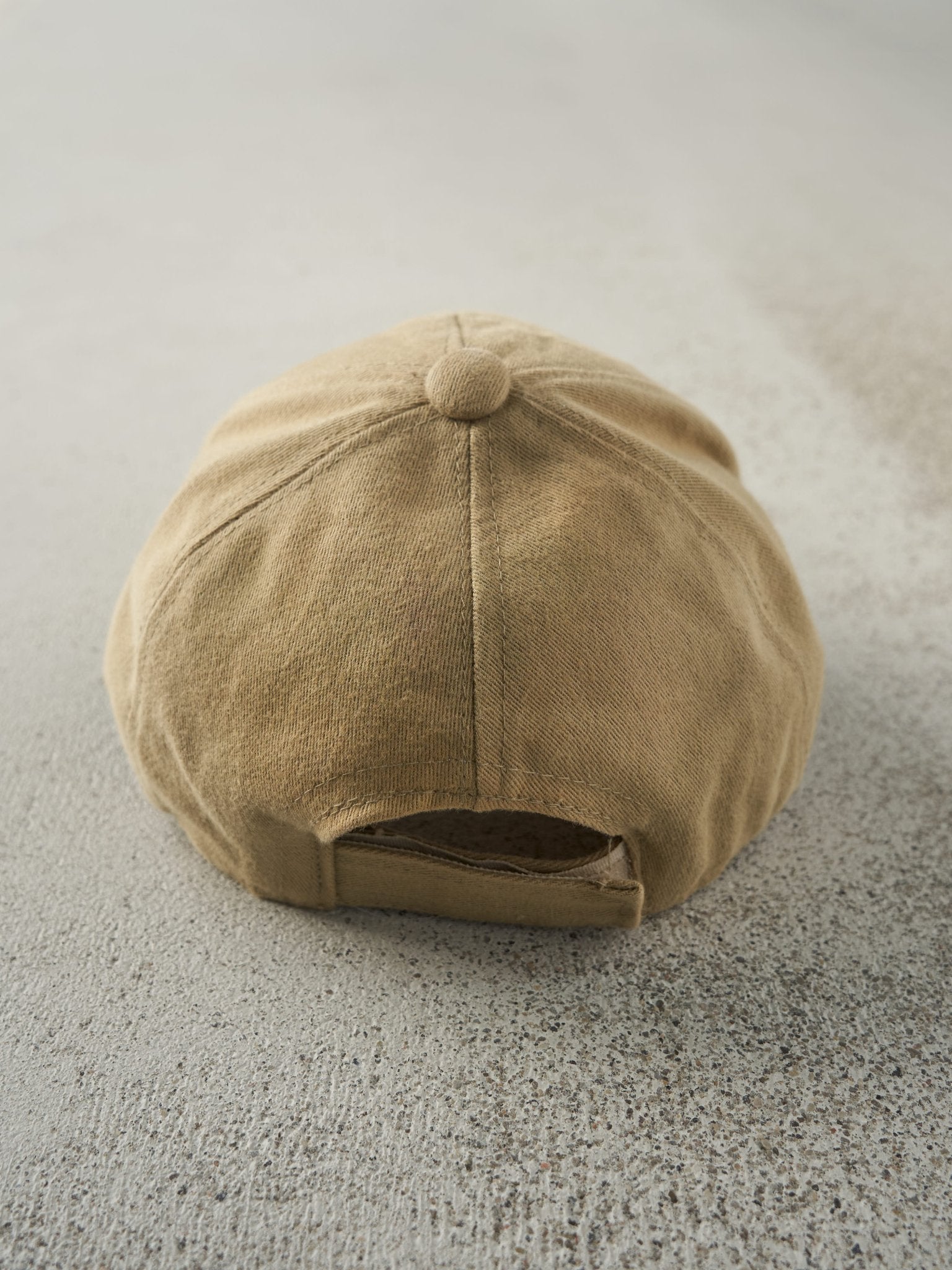 Vintage Y2K Beige Nike Embroidered Swoosh Velcro Hat