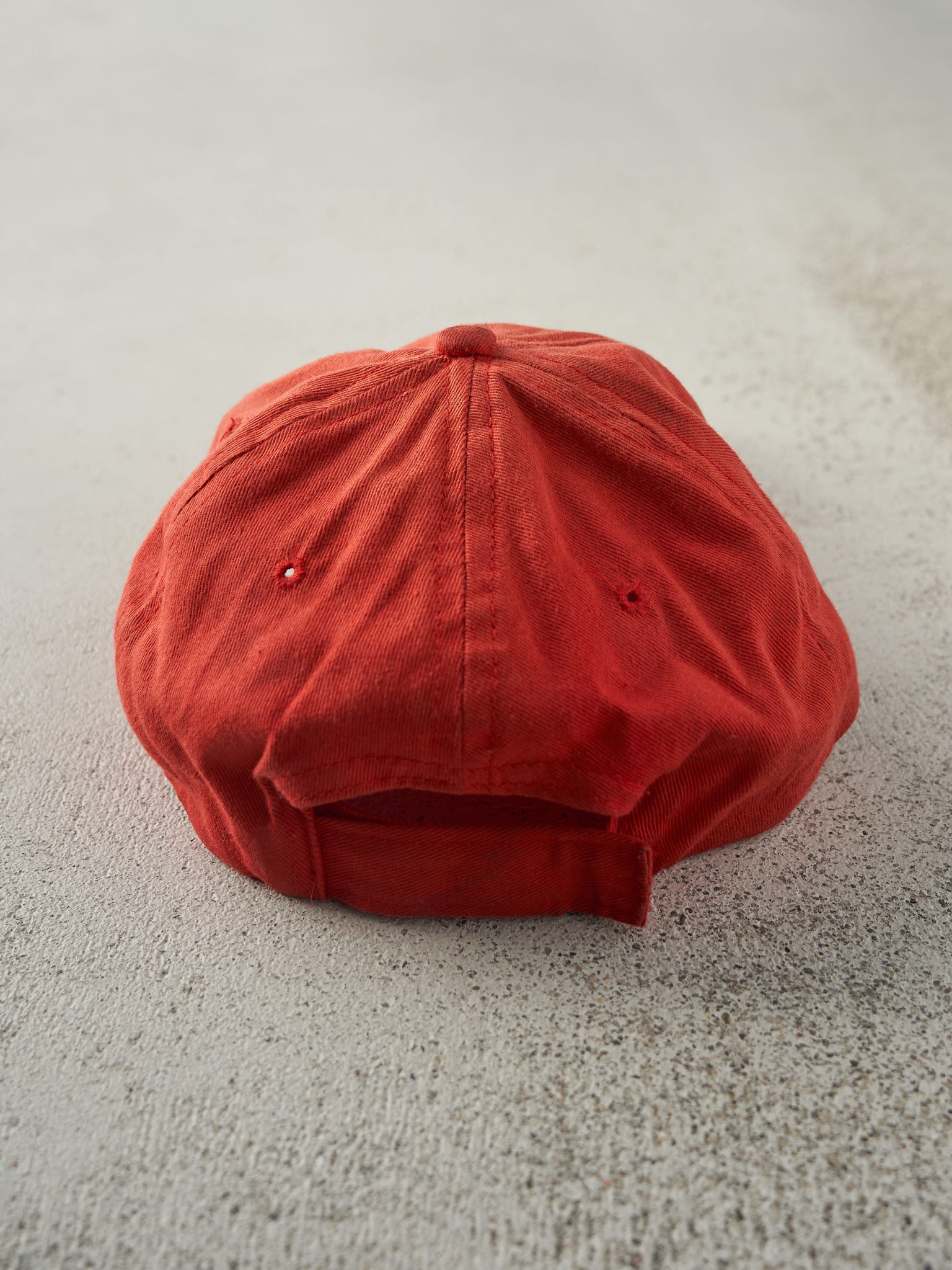 Vintage Y2K Red Nascar Racing Velcro Back Hat