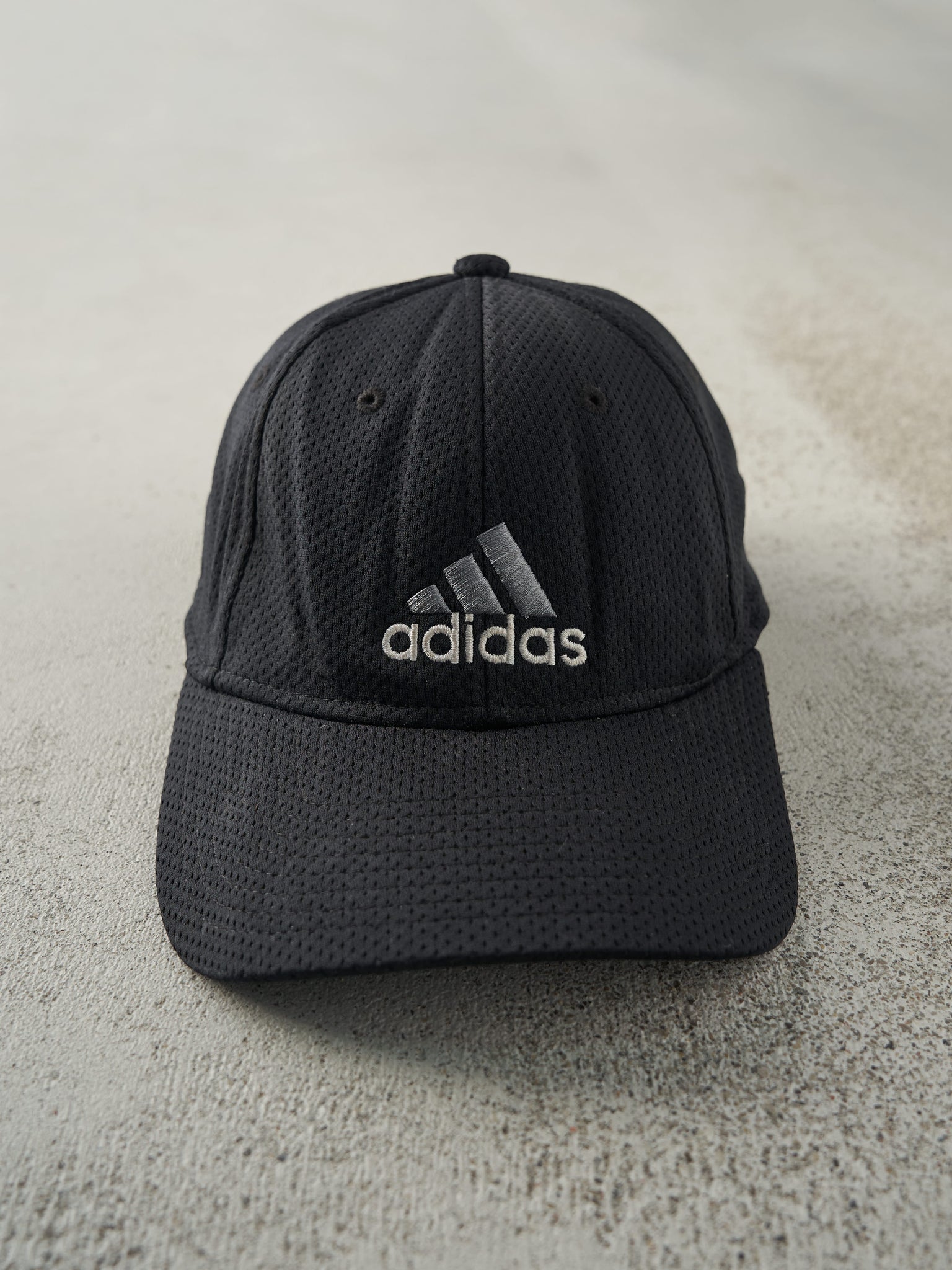 Vintage Y2K Black Adidas Flexfit Hat (S/M)