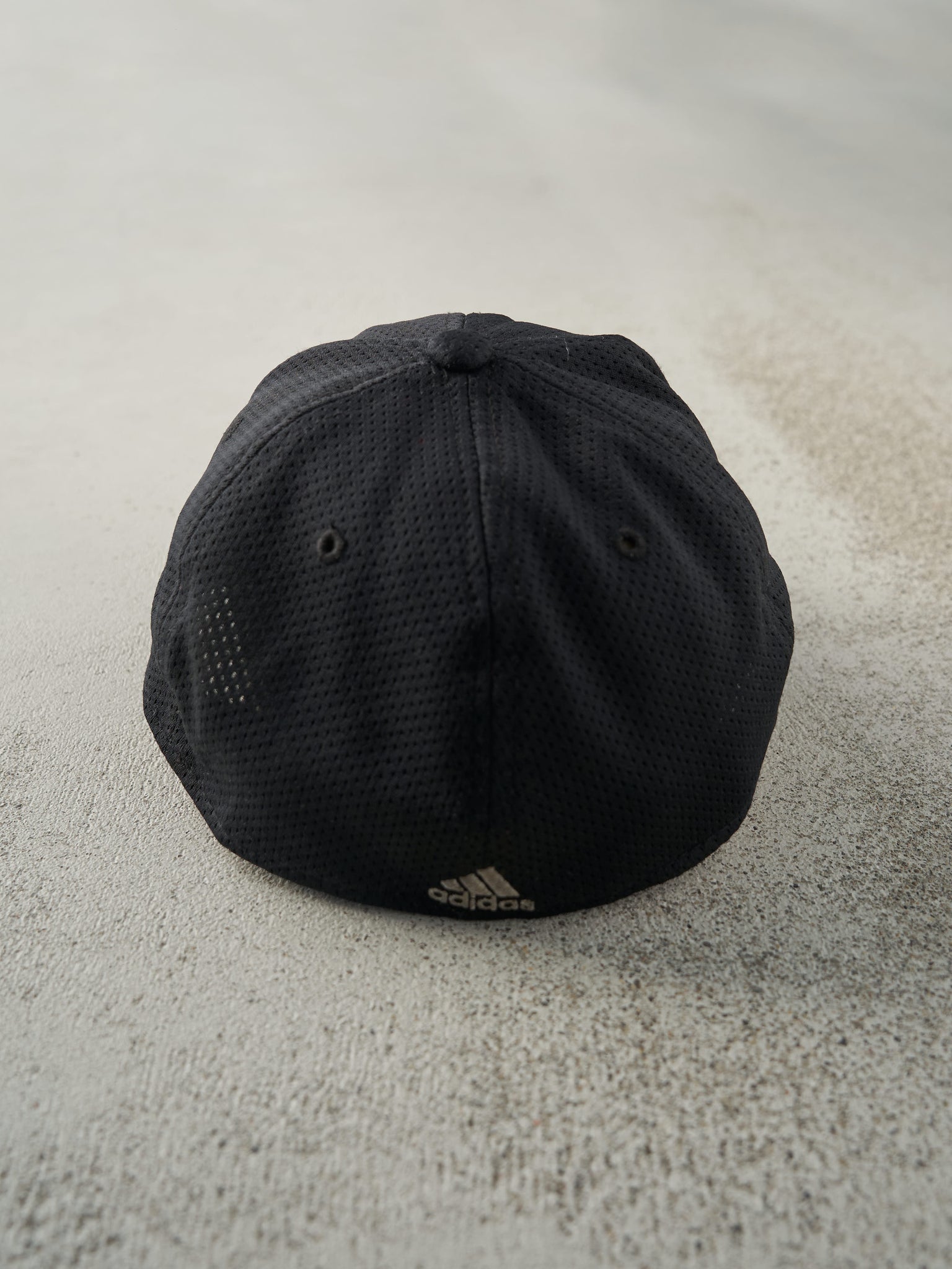 Vintage Y2K Black Adidas Flexfit Hat (S/M)