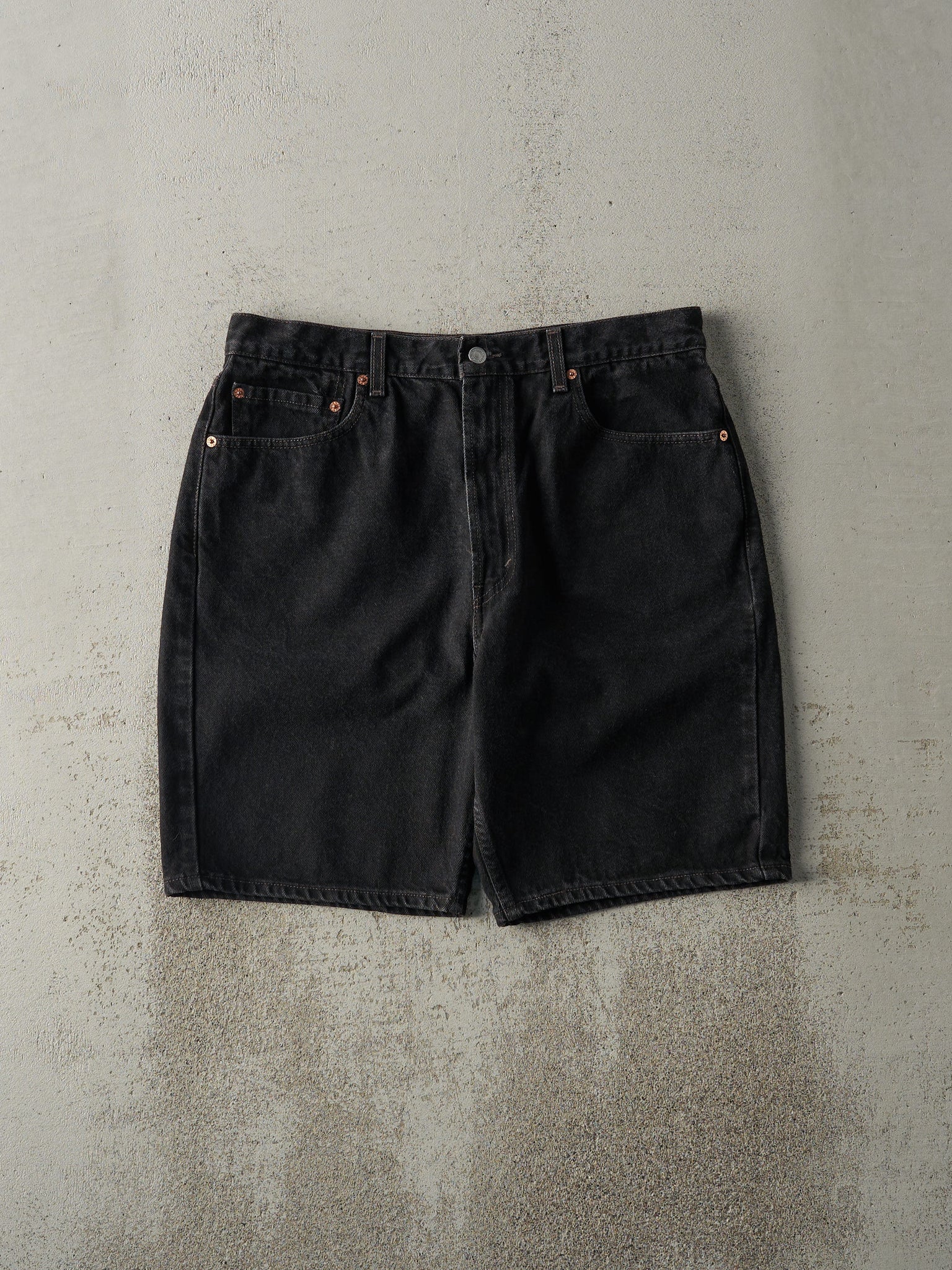 Vintage 90s Black Levi's 505 Denim Shorts (34x9)