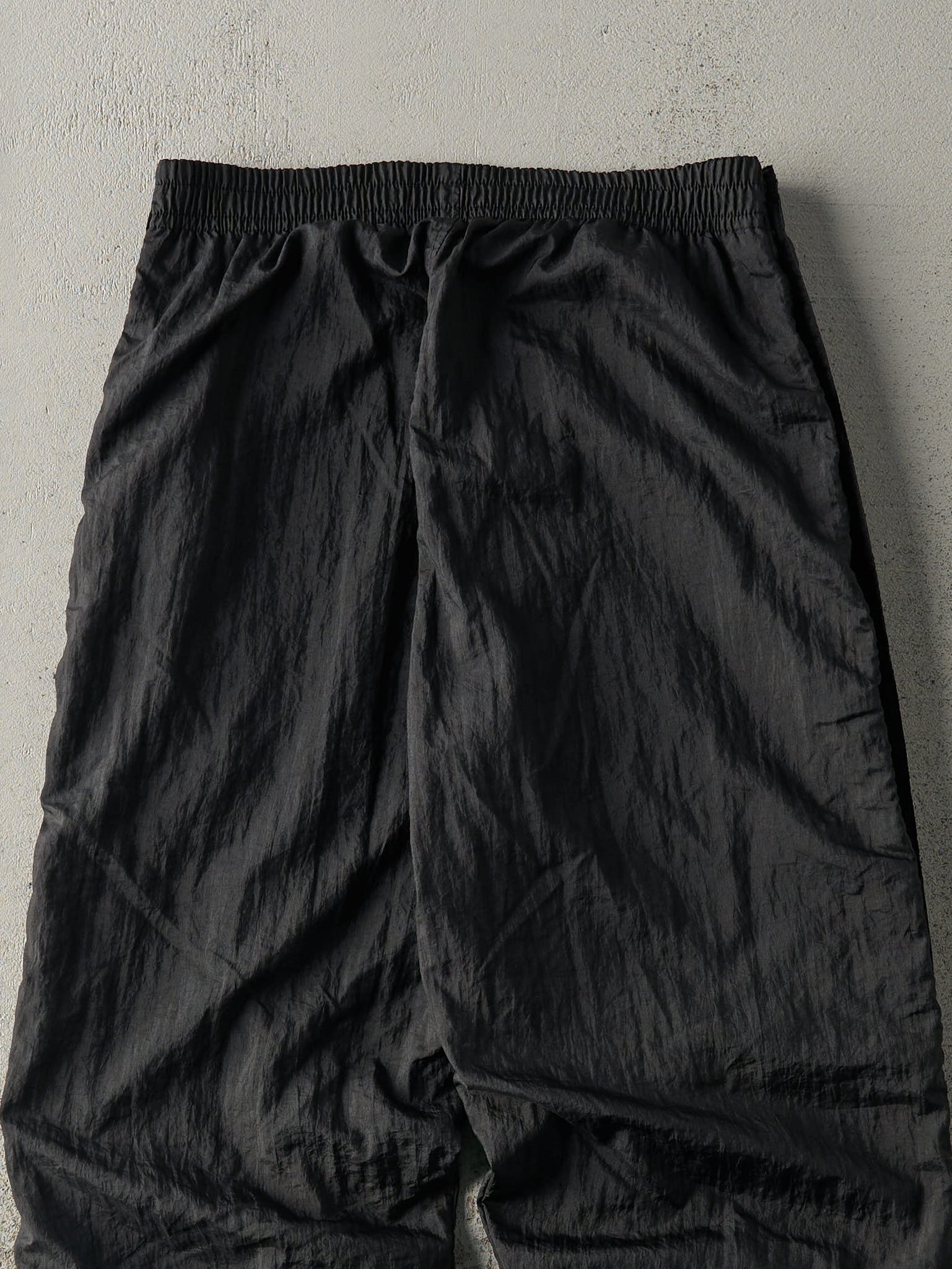 Vintage 90s Black Nylon Puma Tear Away Track Pants (29x29)